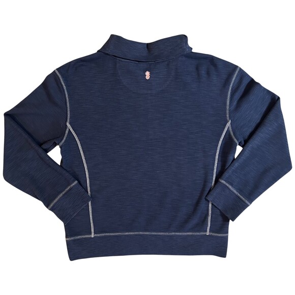 Tommy Bahama Tobago Navy Quarter Zip Pullover L - Picture 5 of 8
